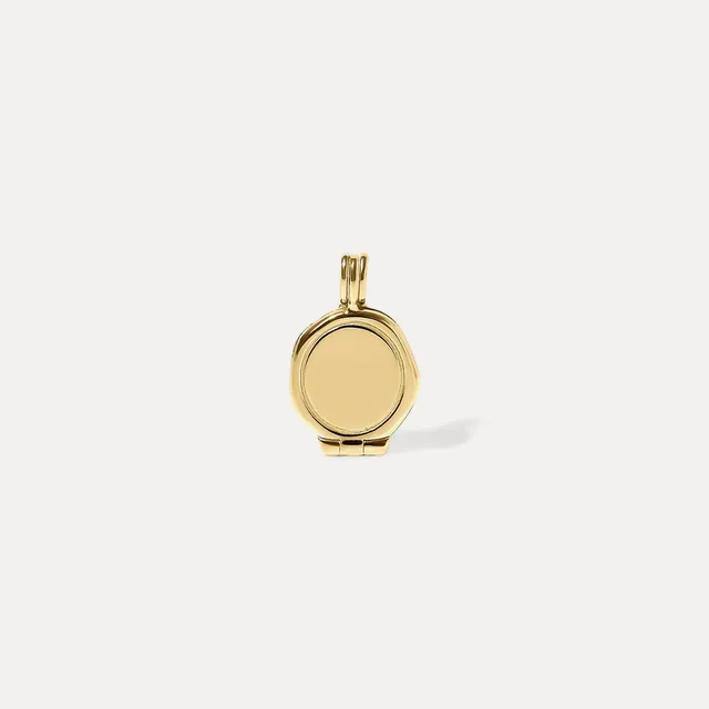 Stilnest Pendants Seal Medaillon Anhänger 585 Gold gravierbar