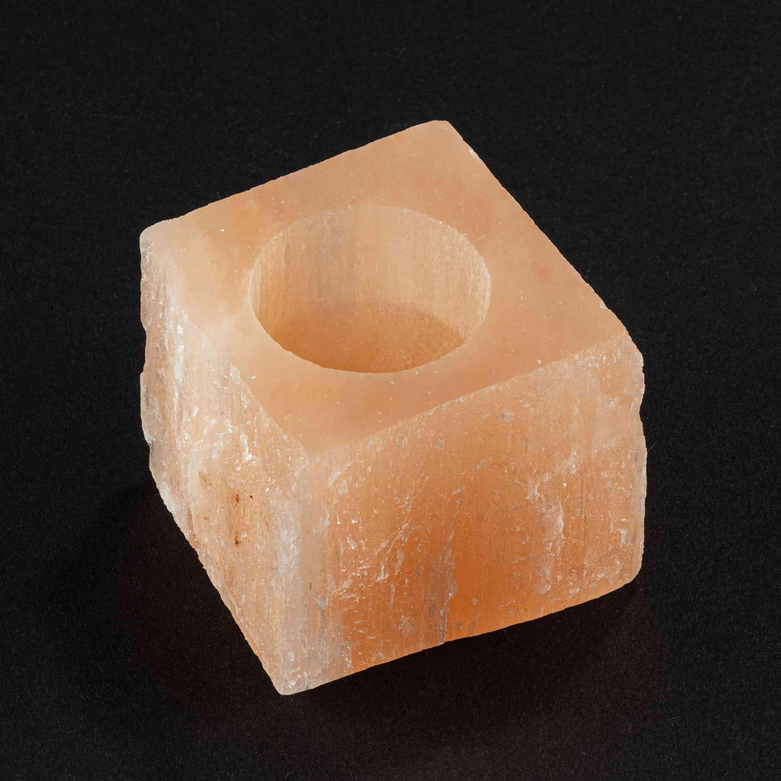 NKlaus Healing Crystals Selenit Teelichthalter 1 Stück 6 cm