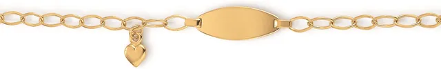 Eugen Rühle Armbänder ID-Band Ankerkette Herz Gold 585 Armband
