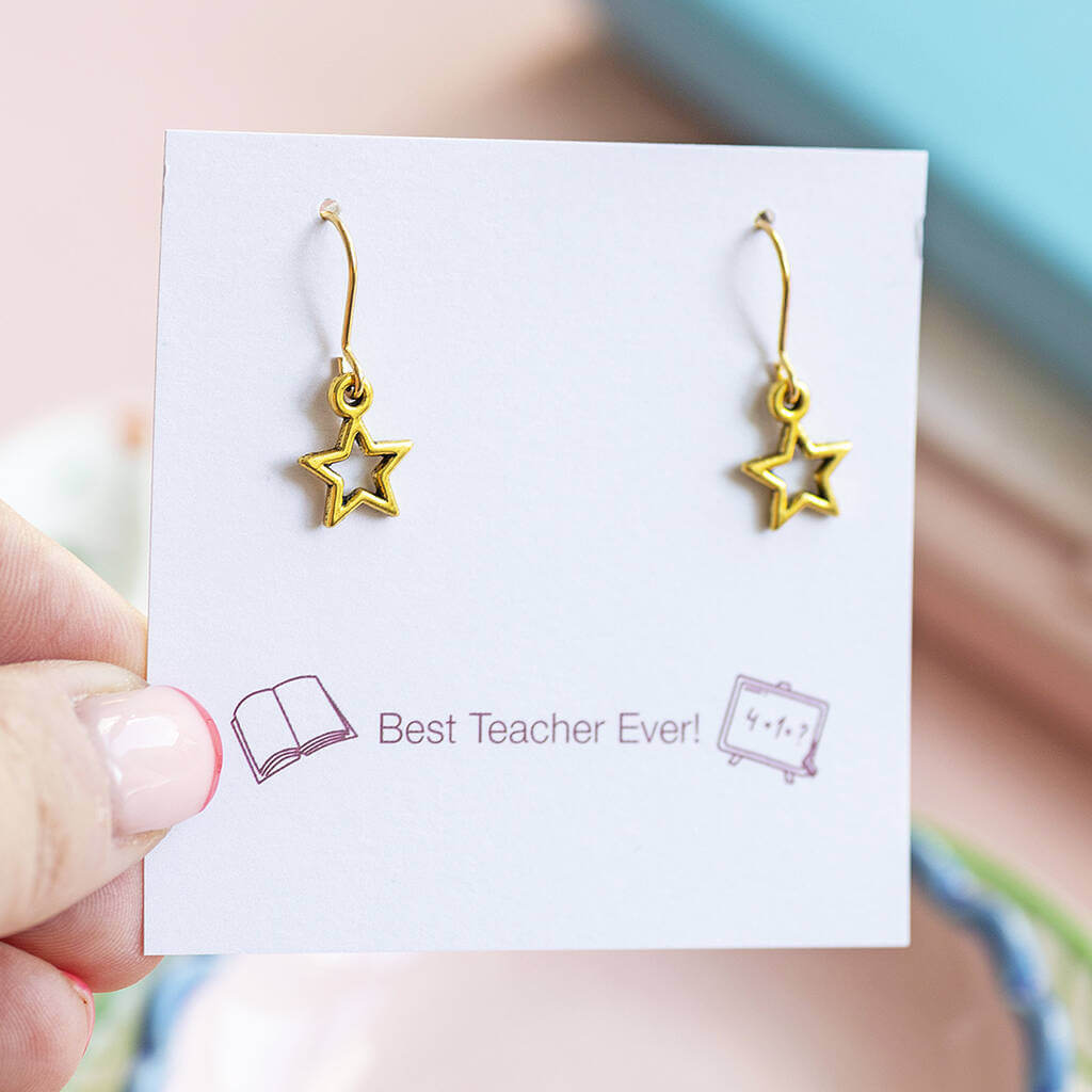 Joy by Corrine Smith Star Ohrringe Gold Stern 2cm Geschenk