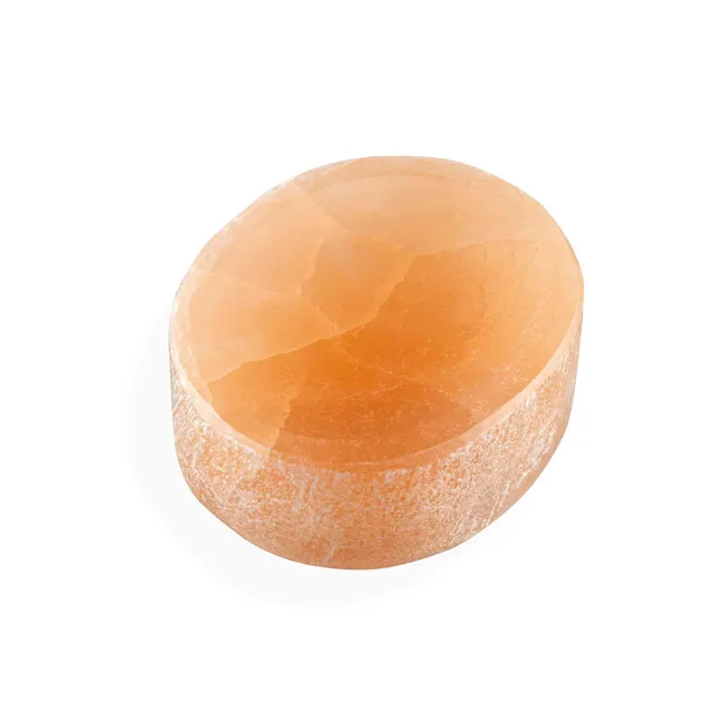 NKlaus Healing Crystals Oranger Selenit-Massagestein 4cm Edelstein