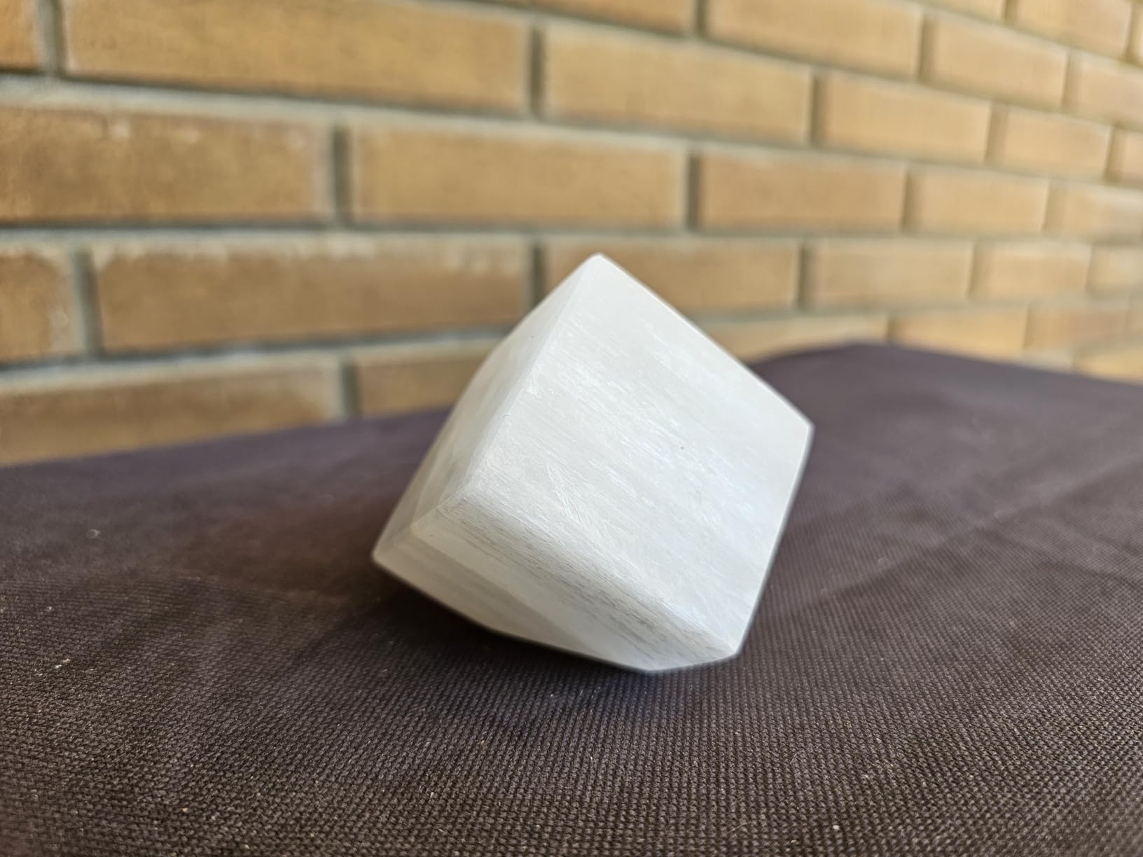 NKlaus Healing Crystals Selenit-Würfel 5x5cm Weiß 280g