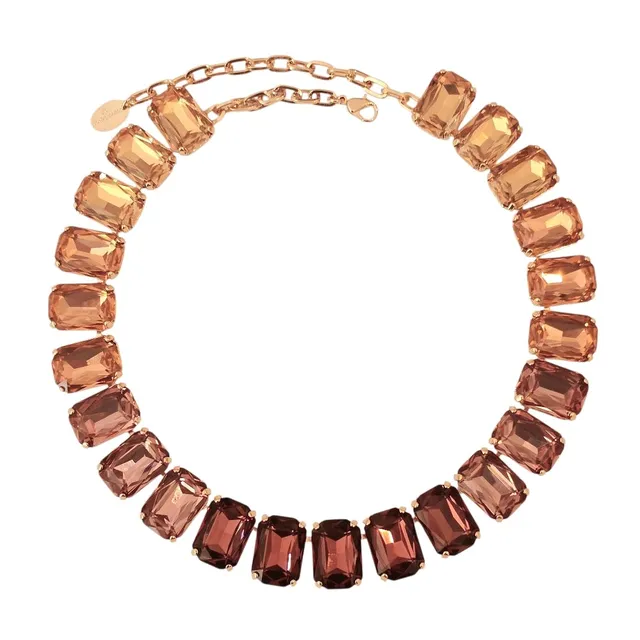 Alevá Bijoux Princess Shadow Halskette Gold Kristall