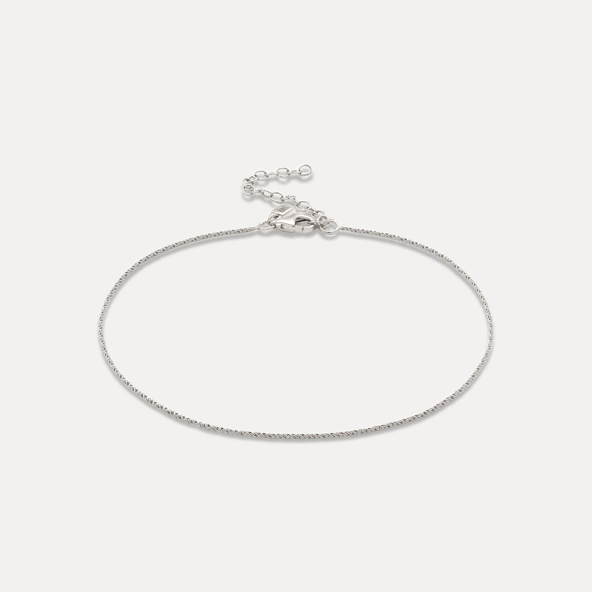 Stilnest Spiral Dainty Chain Fußkette Vermeil