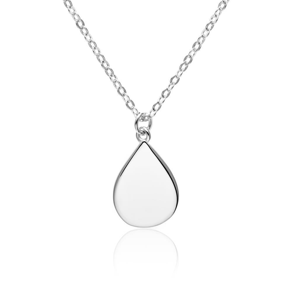 JEWLIX Ketten mit Anhänger Halskette Tropfen Sterlingsilber