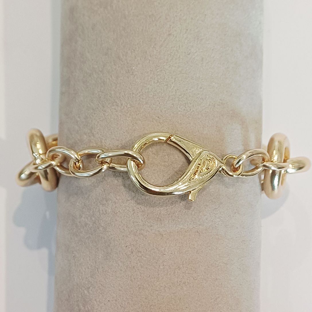 Alevá Bijoux Nisida Grande Armreif Gold glänzend