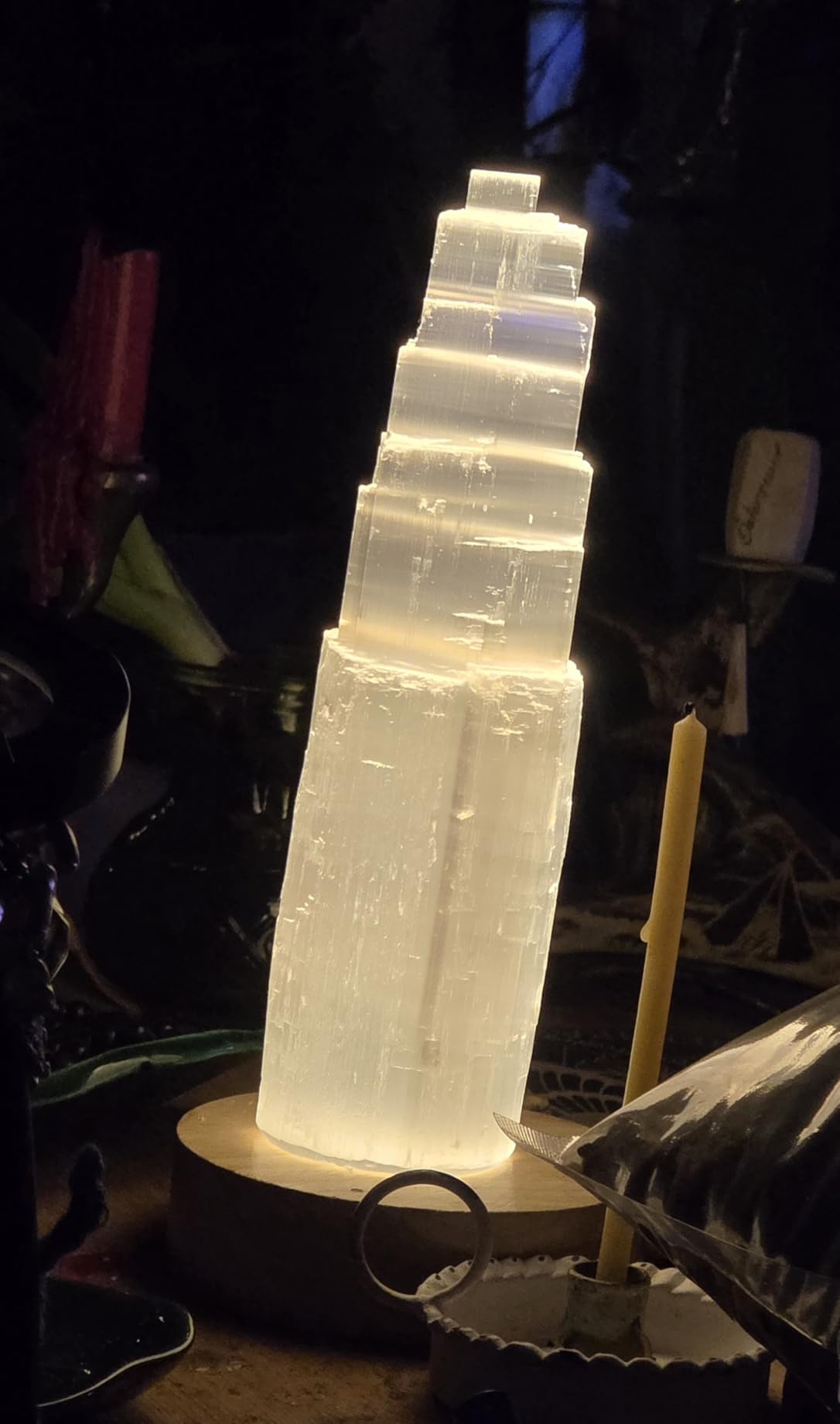 NKlaus Healing Crystals Selenit Turm 20cm