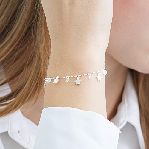 JEWLIX Sterne Armband Silber 925er Zirkonia Damen