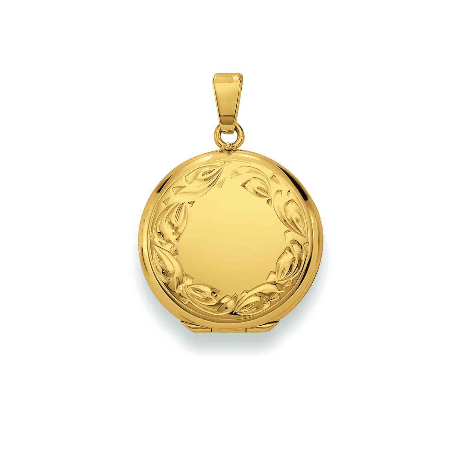 Eugen Rühle Anhänger Medaillon 21 mm graviert Gold 333