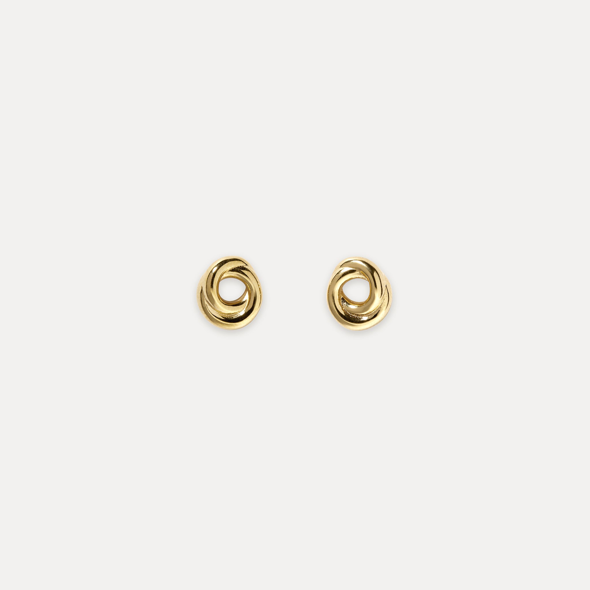 Stilnest Duo Small Ohrstecker 585 Gold 14k Massivgold klein