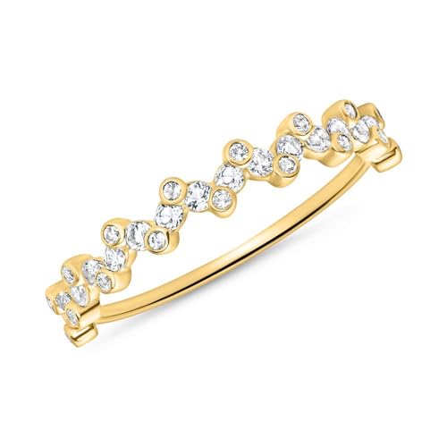 JEWLIX DR0525-G Damenring 585er Gelbgold Zick-Zack