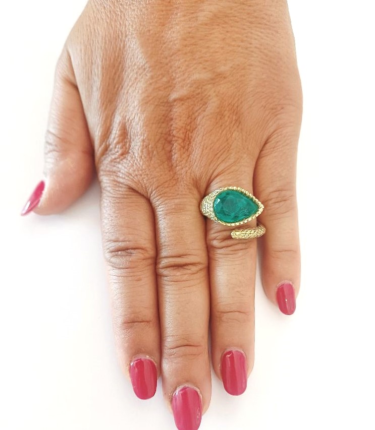 Alevá Bijoux Calypso Ring Bronze Quarz verstellbar