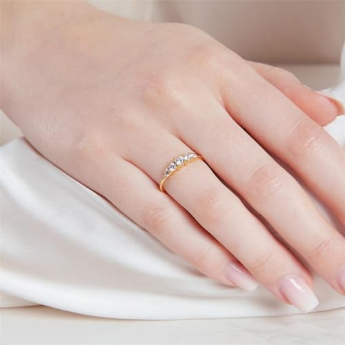 JEWLIX Damenring vergoldet Sterlingsilber Zirkonia