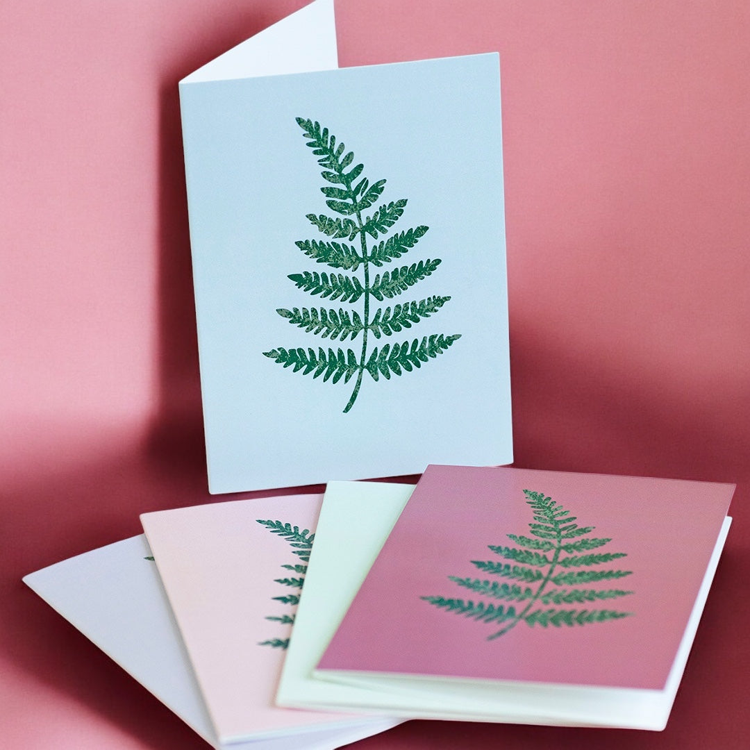Joy by Corrine Smith Simple Fern Grußkarten 5er Set A6