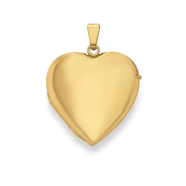Eugen Rühle Anhänger Medaillon Herz 25x25mm Goldanhänger 585 Gelbgold