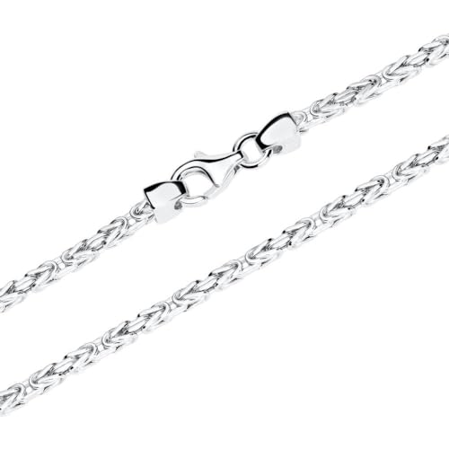 JEWLIX Königskette 925 Silber Vierkant 2mm 45cm