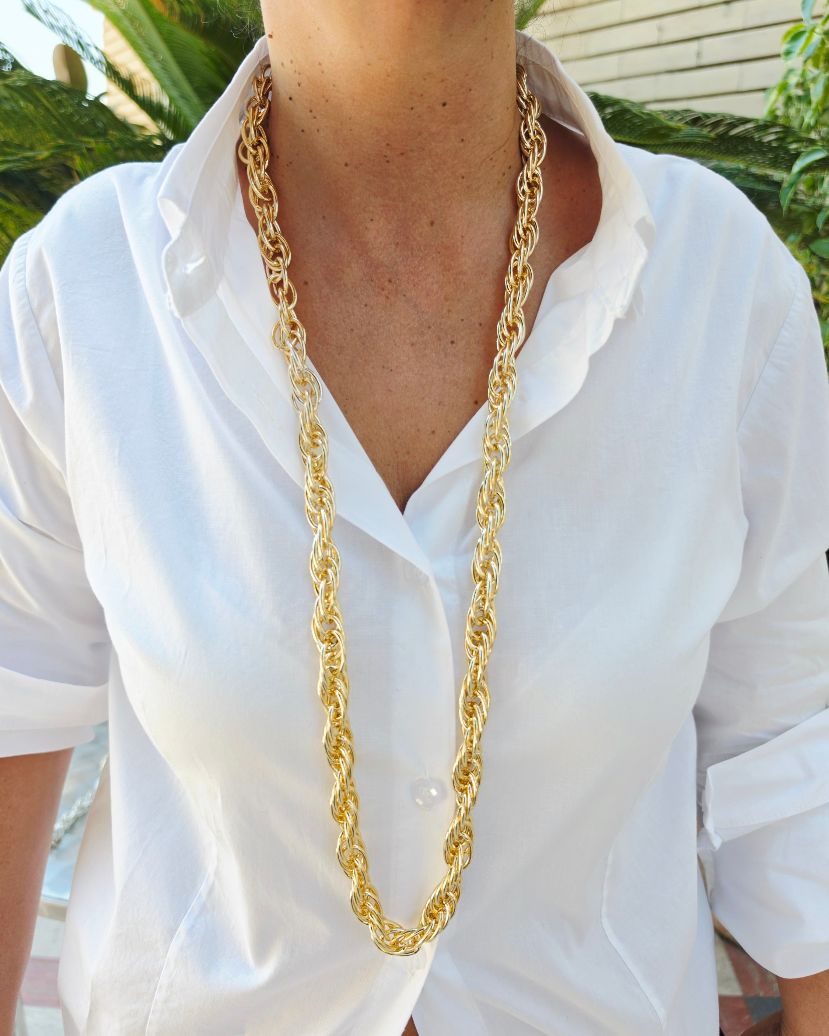 Alevá Bijoux Almina Halskette lang 120 cm Gold