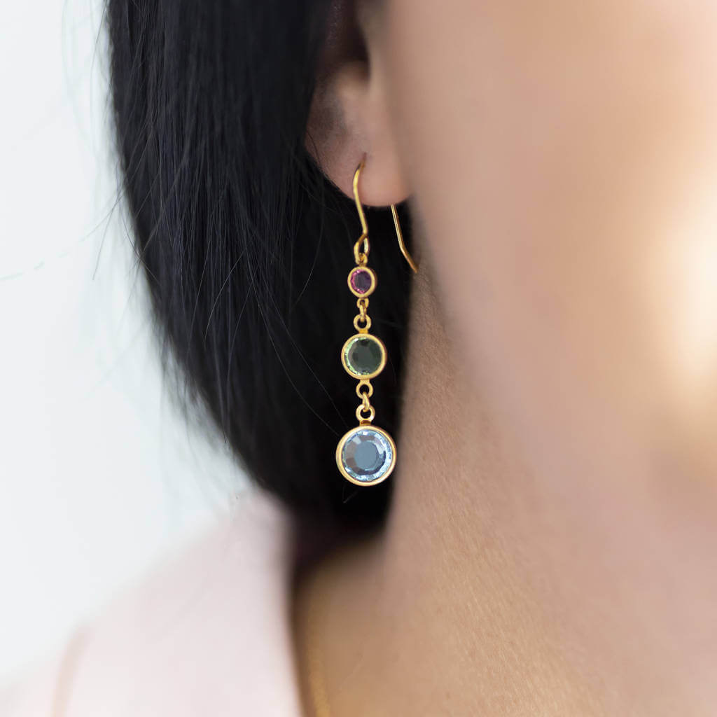 Joy by Corrine Smith Three Generations Ohrringe Gold Swarovski