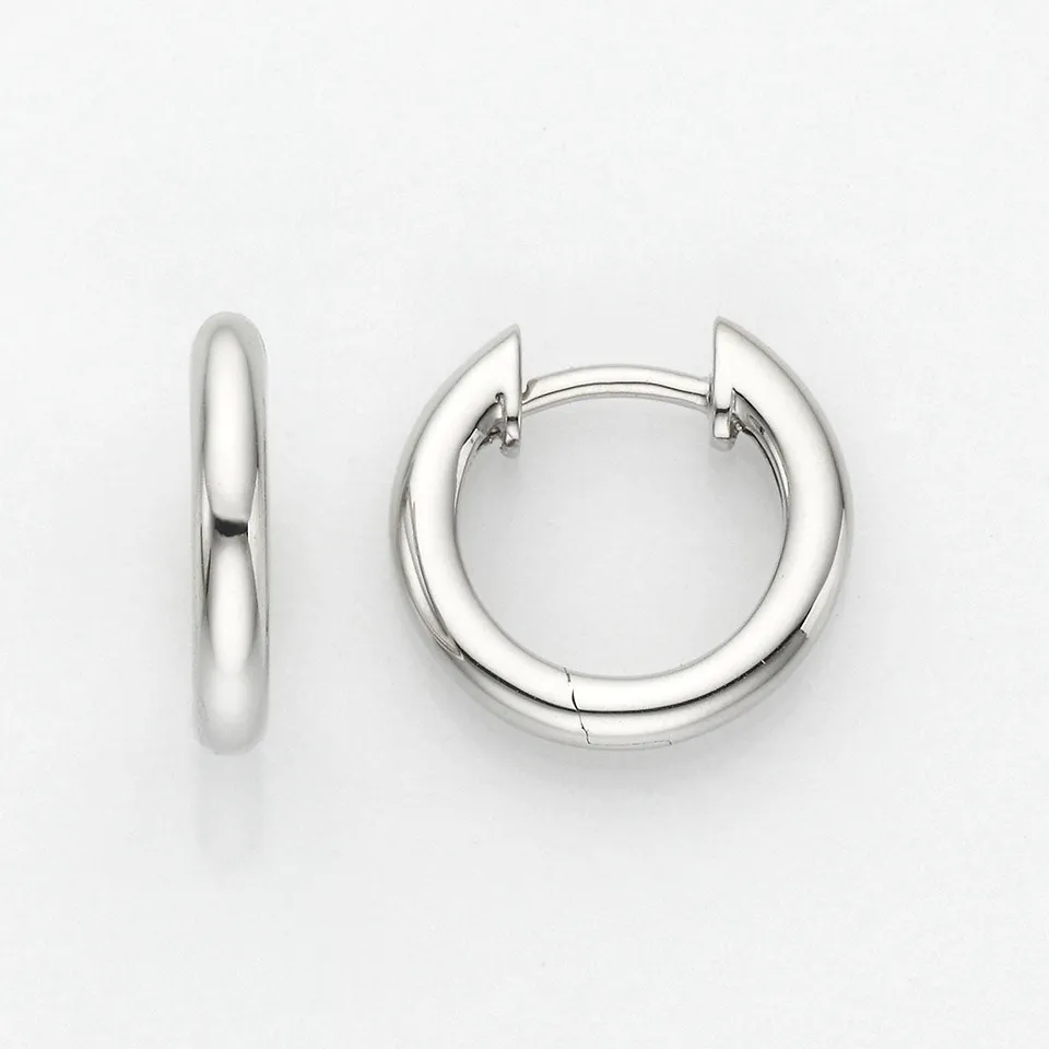 Eugen Rühle Rundrohr Scharnier-Creolen 2,3x14mm Ohrringe Gold 750