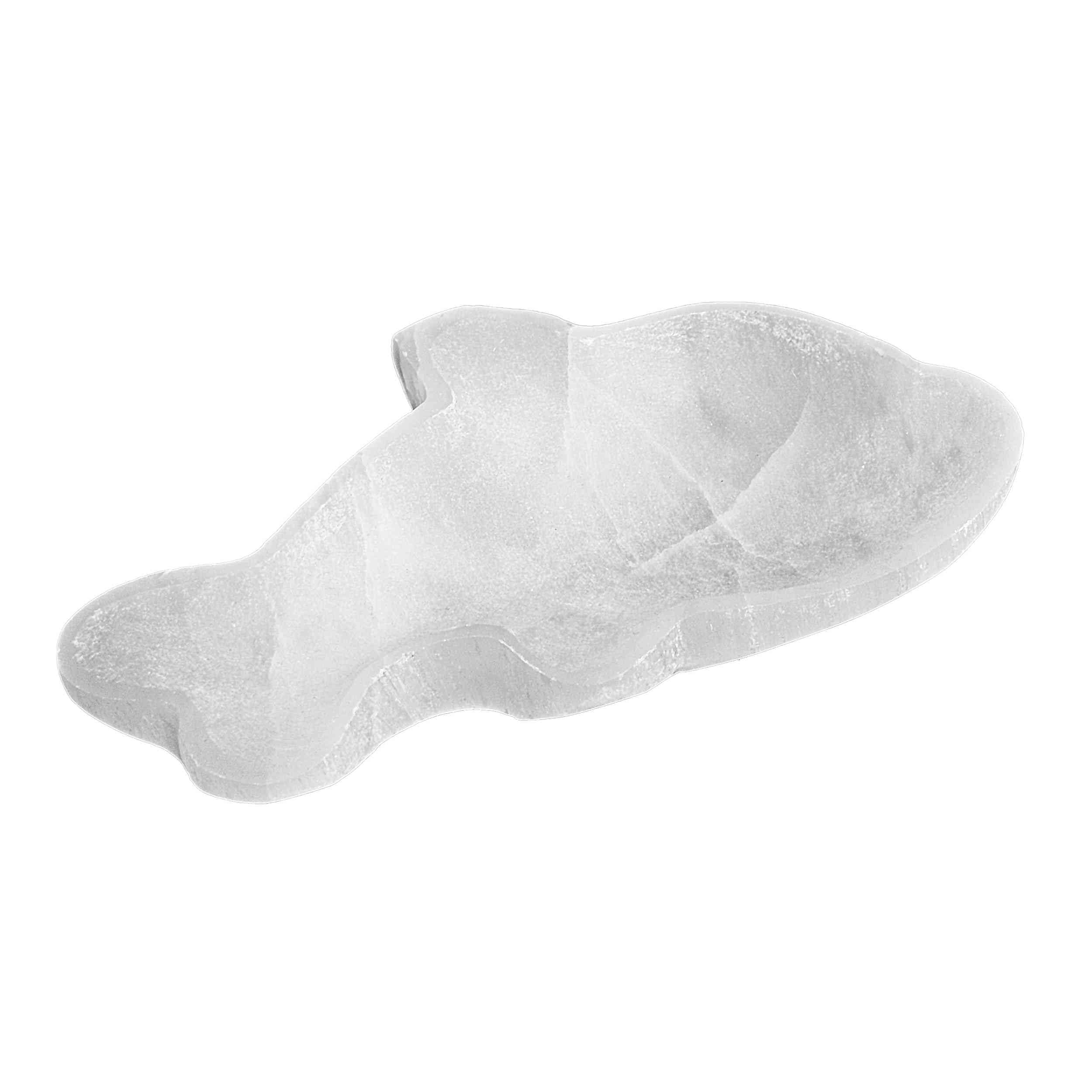 NKlaus Healing Crystals Selenit Schale Fisch 18x9,5cm Aufladung