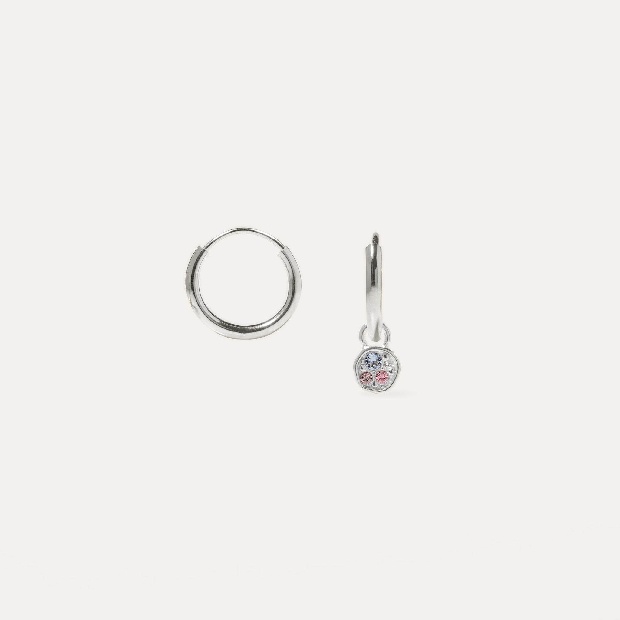Stilnest Earrings Belong Pavé Creolen Saphir 13mm