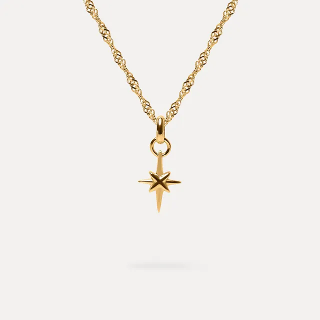 Stilnest Instants Star Light Halskette 925 Silber 45cm Stern