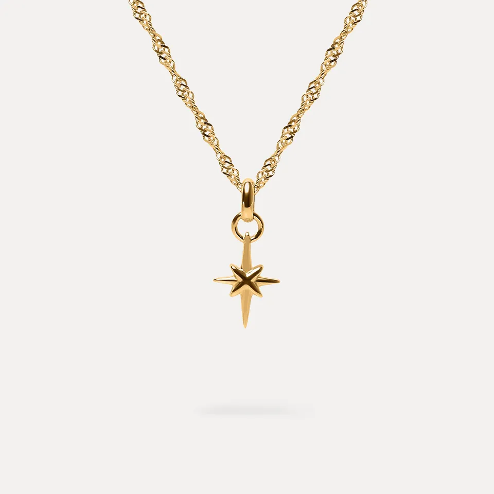 Stilnest Instants Star Light Halskette 925 Silber 45cm Stern