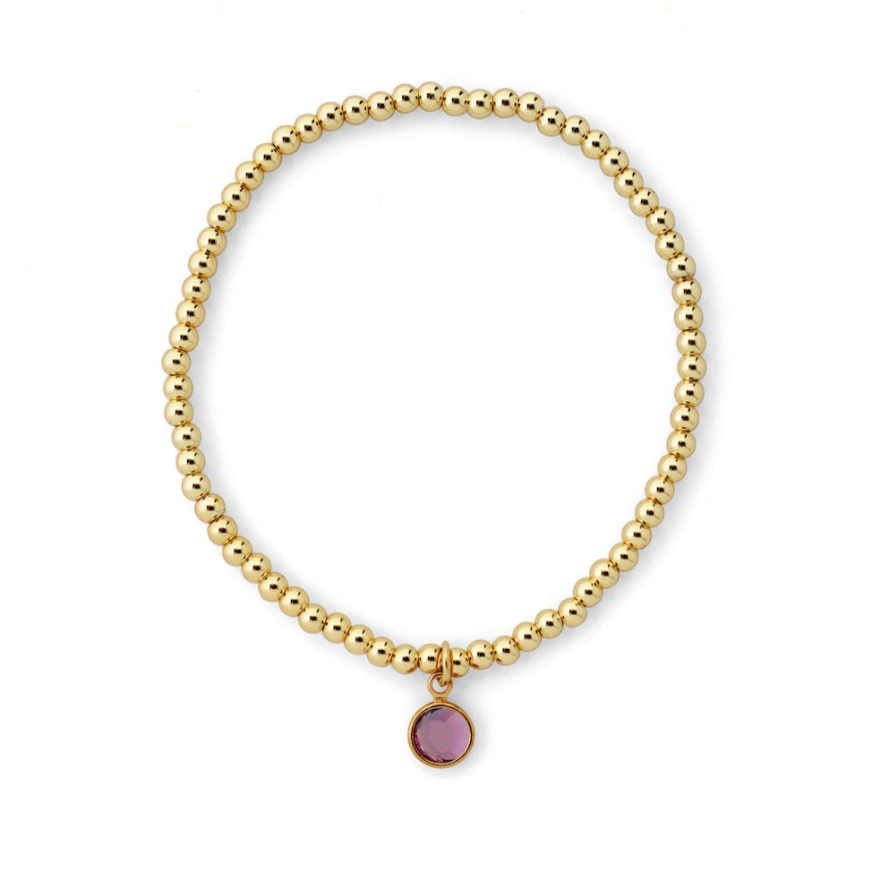 Joy by Corrine Smith Februar Armband Gold Amethyst