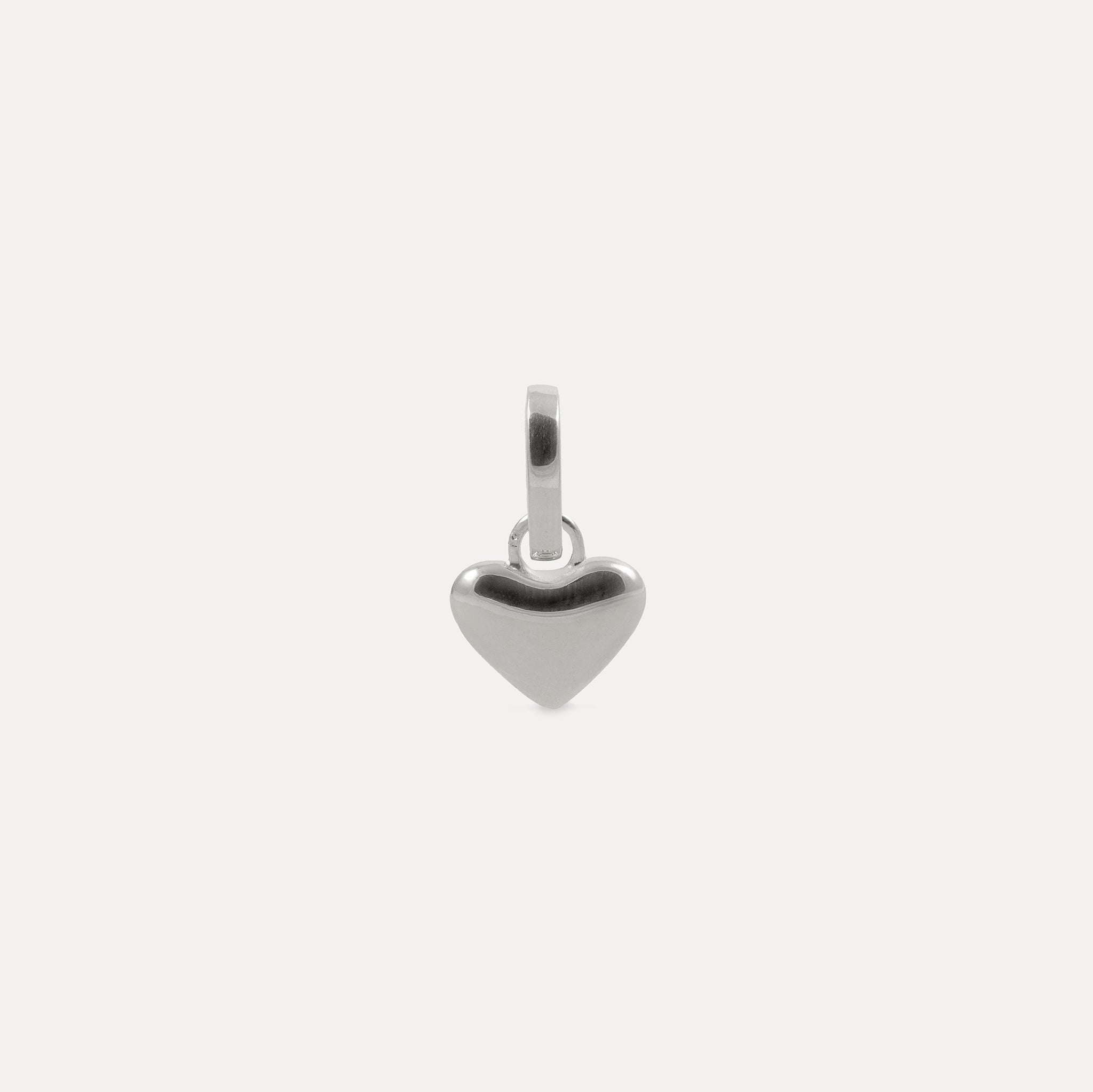 Stilnest Soft Heart Charm Anhänger Gold Vermeil Herz
