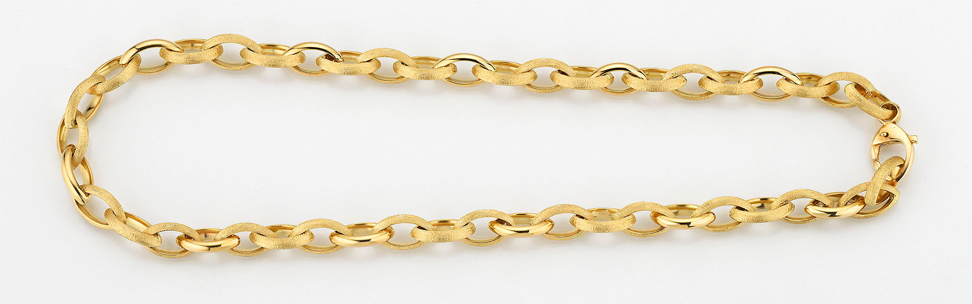 Eugen Rühle Fantasieketten Fantasiekette 8,5mm Halskette 585 Gelbgold 45cm