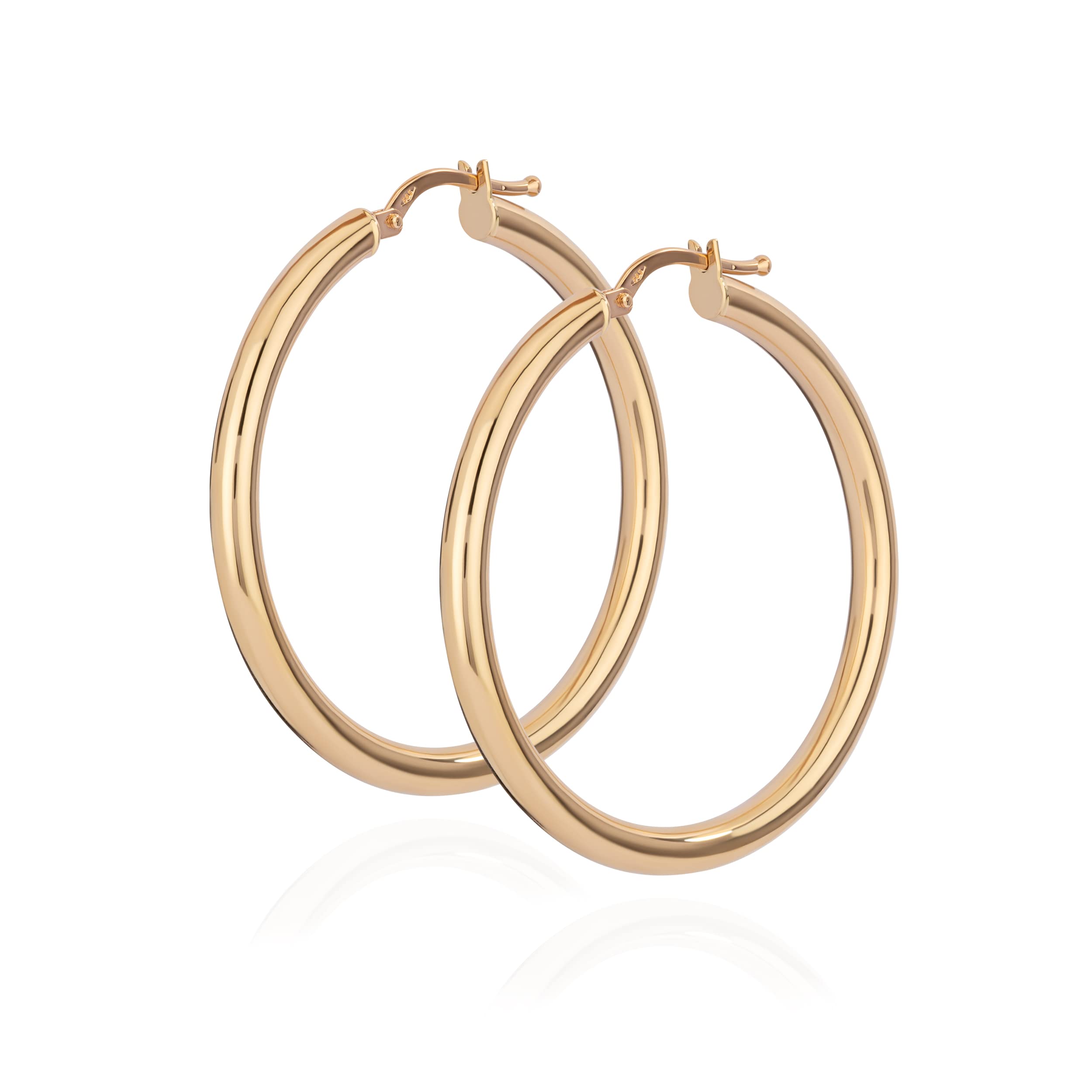 NKlaus JEWELLERY 26mm Creolen Gold 585 Gelbgold 2,9mm