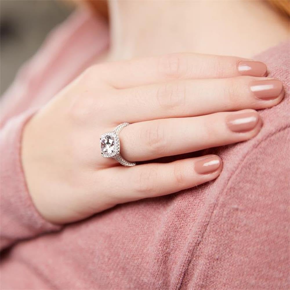 JEWLIX VR0124 Verlobungsring Silber 50mm Zirkonia