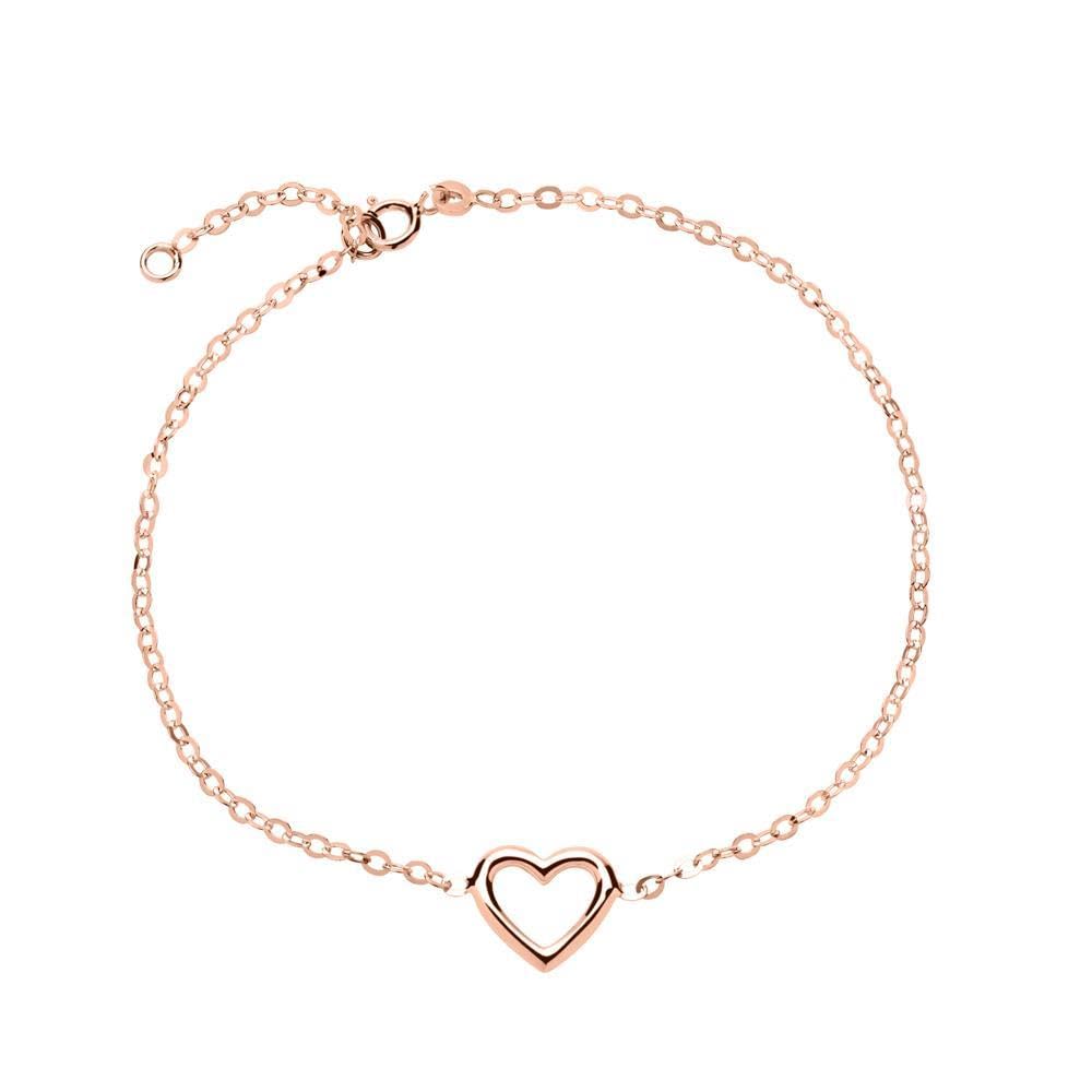 JEWLIX GB0007-R ID-Armband 585 Gold Herz Rosé