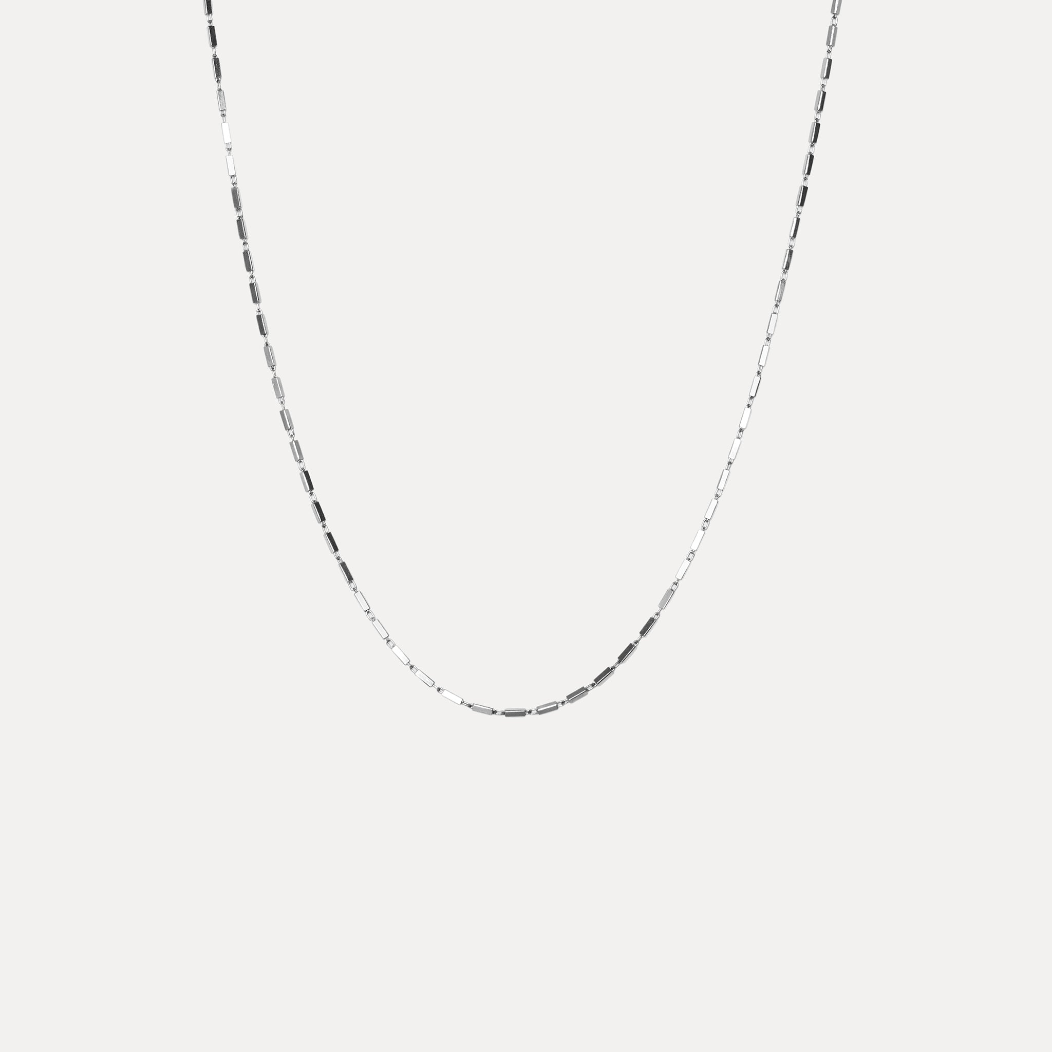 Stilnest Brick Kette Gold Vermeil Gliederkette 45cm