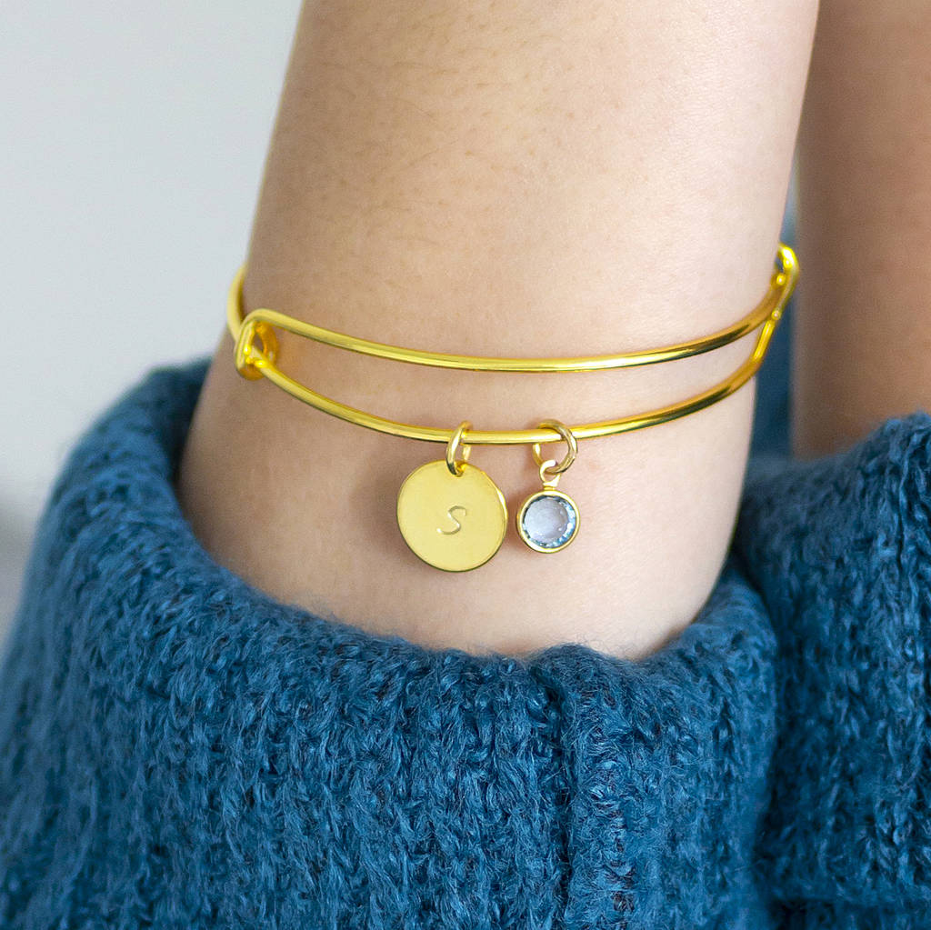 Joy by Corrine Smith Birthstone Armreif Gold Silber verstellbar