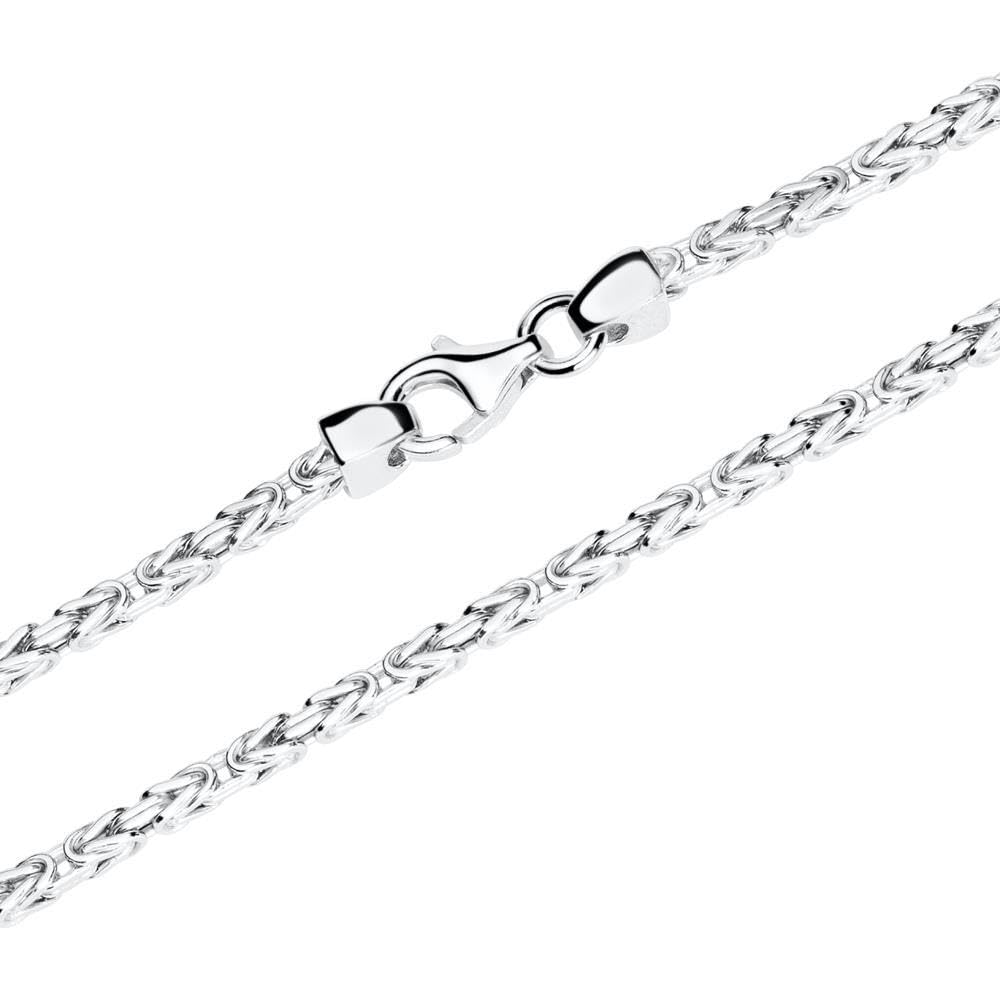 JEWLIX Königskette 925 Silber Vierkant 2mm 45cm