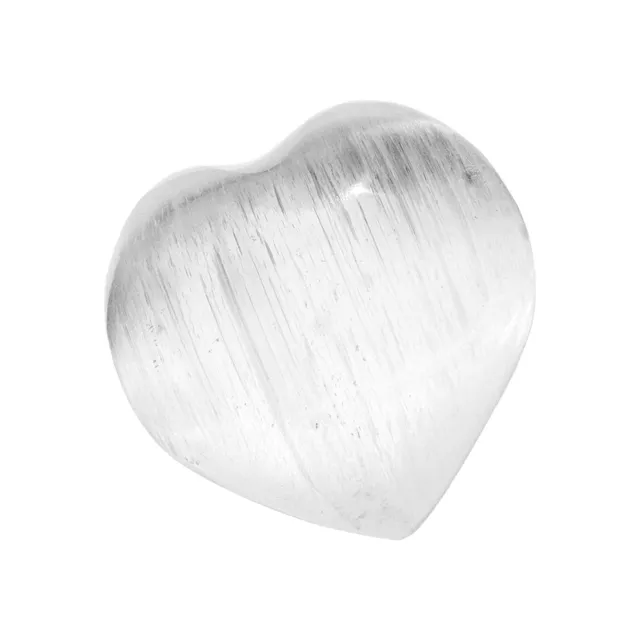NKlaus HEALING CRYSTALS Selenit-Herz Heilstein 5,5 cm 1 Stück