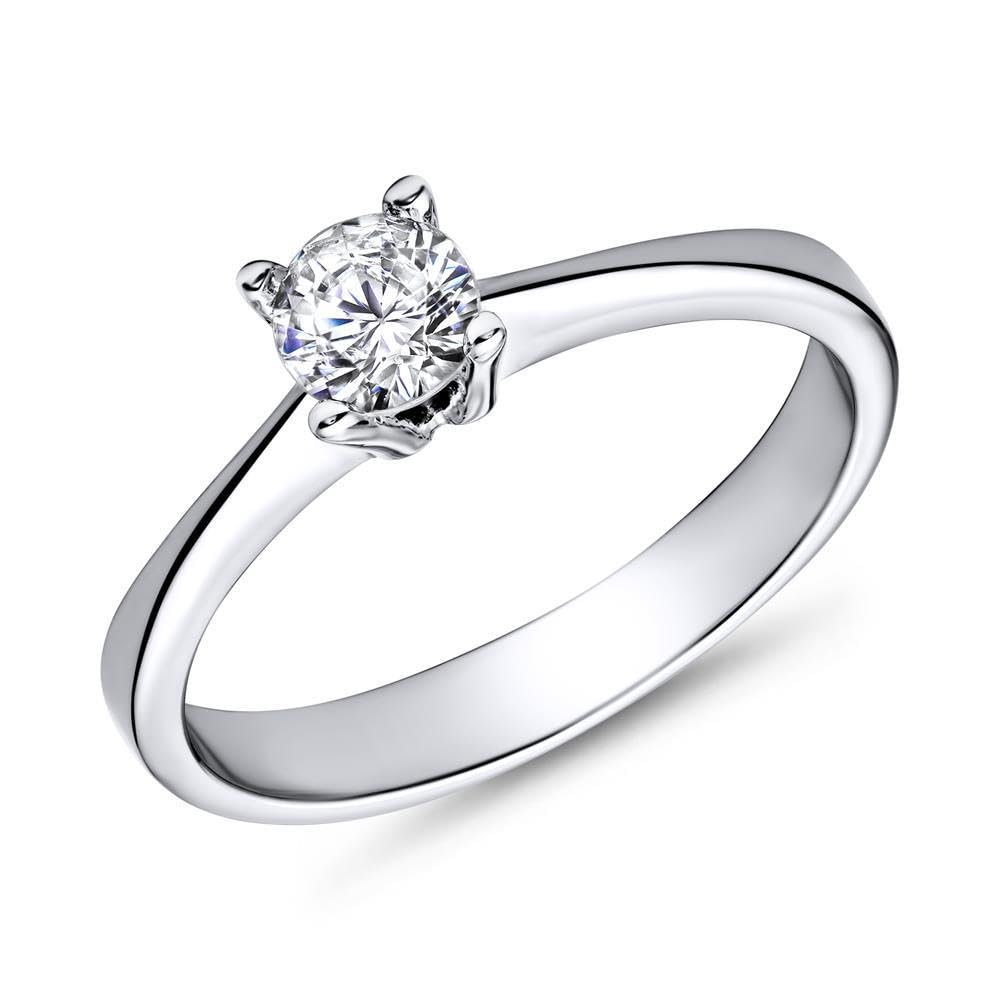 JEWLIX VR0012 Verlobungsring Silber 56mm Zirkonia