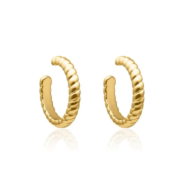 JEWLIX Ear Cuffs 925 Silber Gold Tau-Design Paar