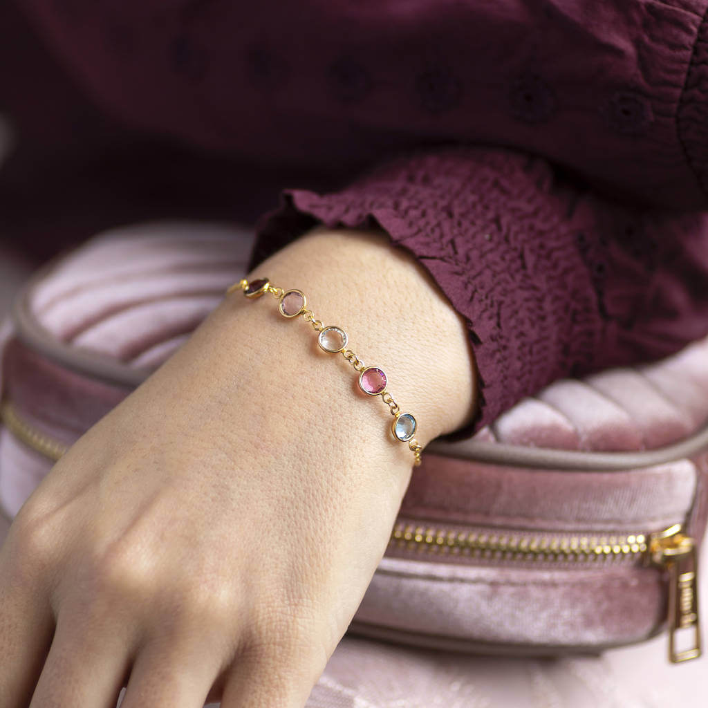 Joy by Corrine Smith Family Armband vergoldet Geburtsstein