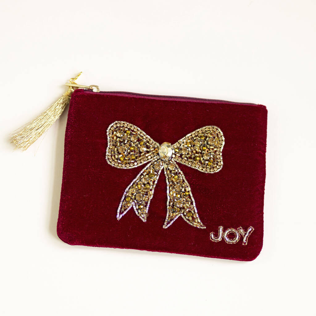 Joy by Corrine Smith Keepsake Charms Samt-Täschchen Initiale 15cm
