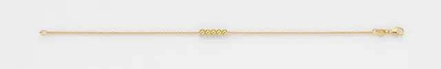Eugen Rühle Armband 96.5111 585 Gelbgold Anker 19 cm Kugeln