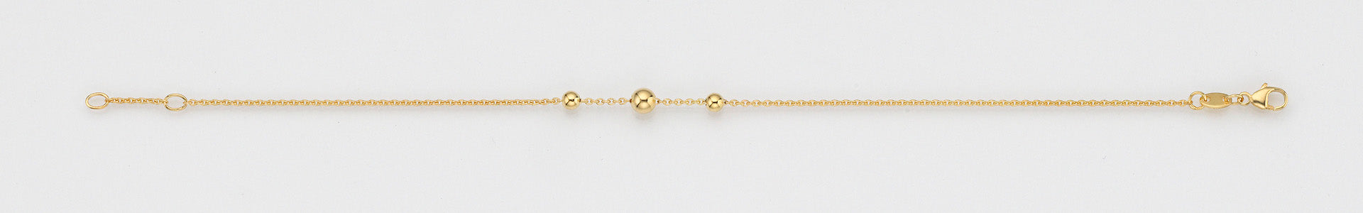 Eugen Rühle Armbänder Ankerarmband 3 Kugeln 585 Gelbgold