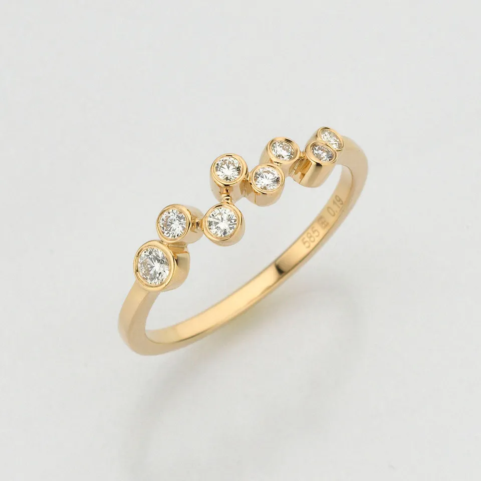 Eugen Rühle Ringe 88.7887 Ring 0,19ct Gelbgold Diamant