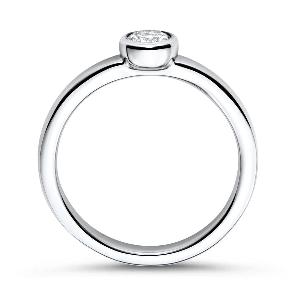 JEWLIX VR0045 Verlobungsring Silber 54mm Zirkonia
