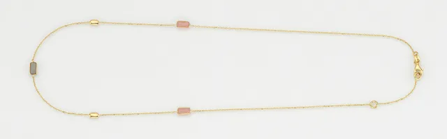 Eugen Rühle Colliers 37.4900 Halskette Gelbgold Mondstein Quarz
