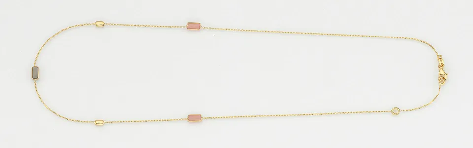 Eugen Rühle Colliers 37.4900 Halskette Gelbgold Mondstein Quarz