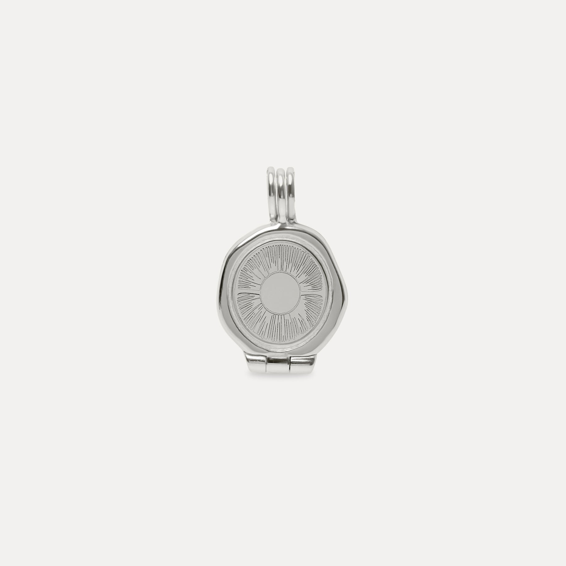 Stilnest Sun Seal Medaillon Kette Gold Vermeil 45cm