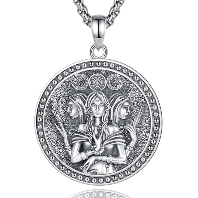 Eudora Harmony Bola Halskette Hekate Medaille Silber 925