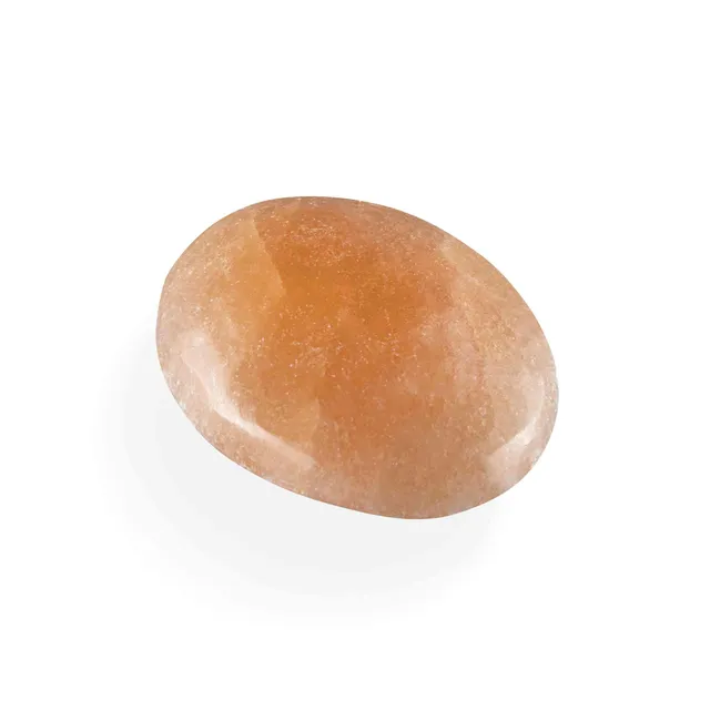 NKlaus Healing Crystals Pfirsich Selenit Handschmeichler 78 g